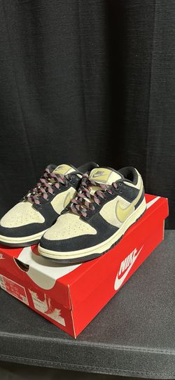Nike Dunk Low LX Black Suede Team Gold