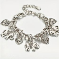Elephant Charm Bracelet 