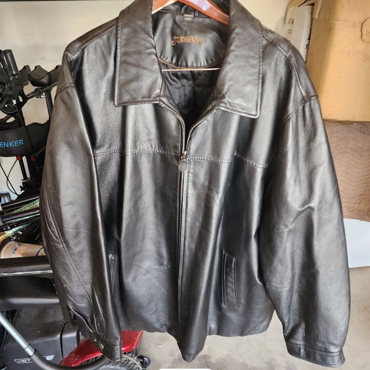 ジャケット・アウター ST.JOHN'S BAY leather jacket St. John's Bay Leather Jacket Men's Medium Excellent