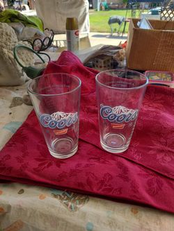 Coors Beer Vintage Banquet Glasses