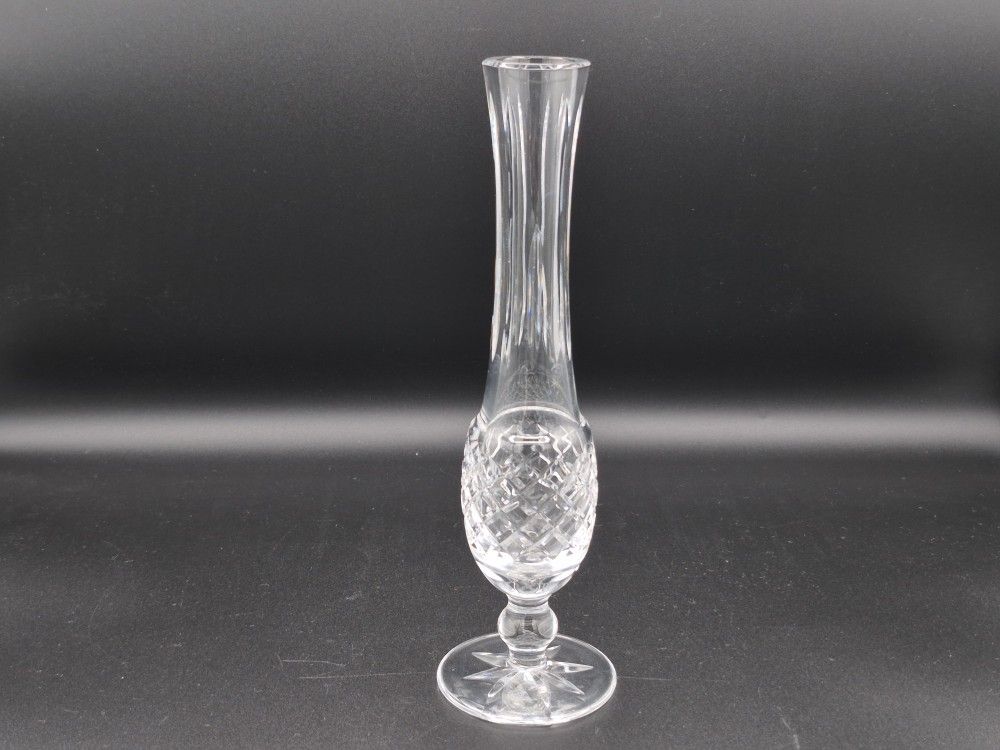 Waterford Crystal Lismore Pedistal Bud Vase, 9.5"