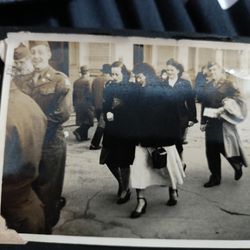 WW2 Military Pictures With Original Scrap Book 