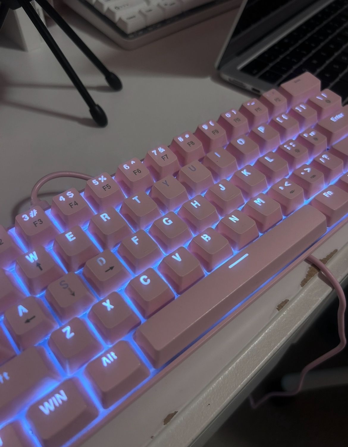 Pink mechanical keyboard