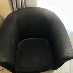Black Lounge Sofa Chair 