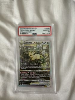 Leafeon VStar Crown Zenith Psa10