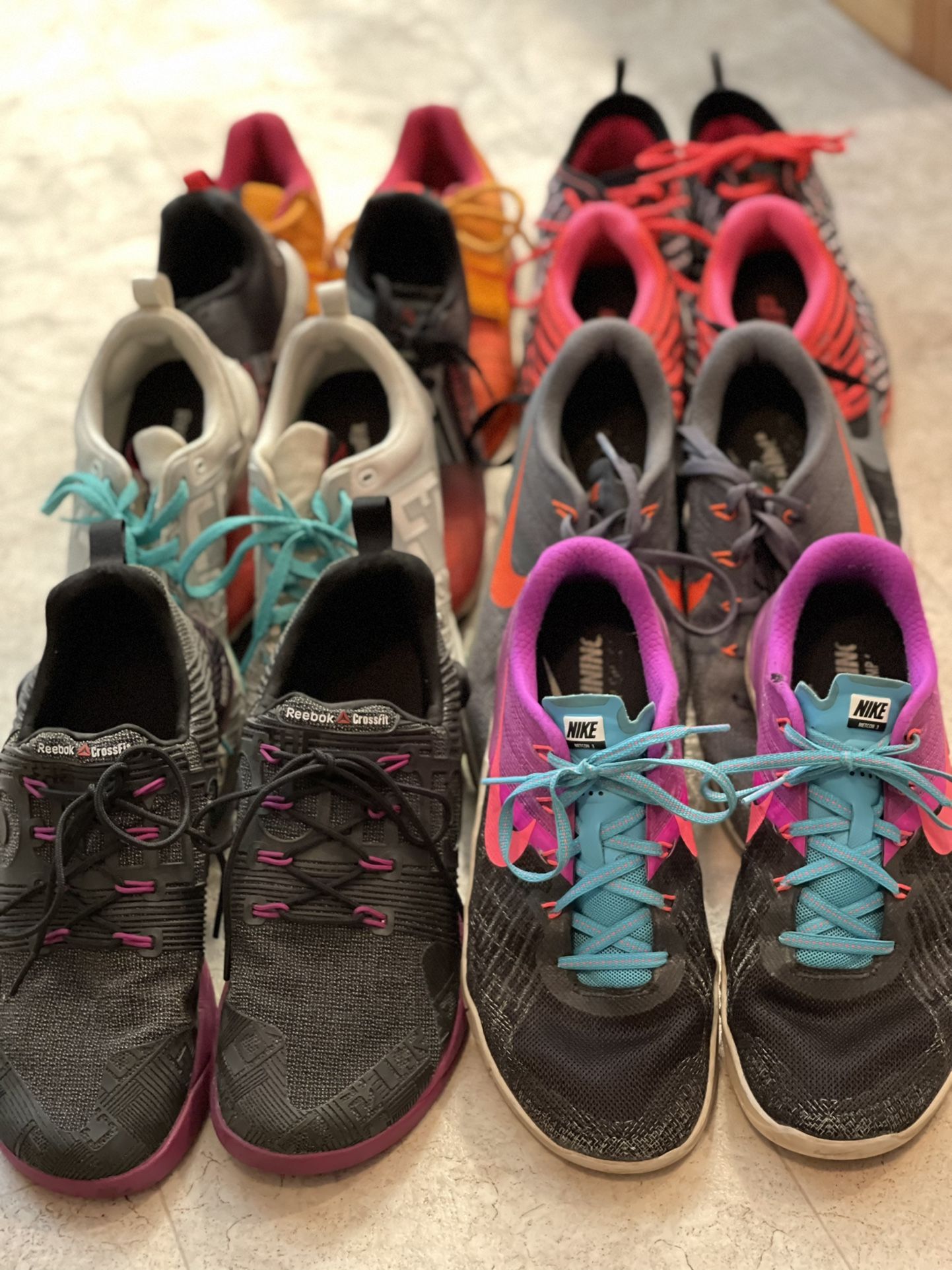Shoe PURGE, CrossFit Reebok, Nike Metcon
