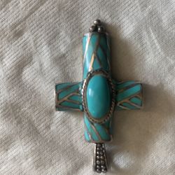 Turquoise Cross Pendant