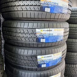LT265/75/16 Atlander H/t  #4 New Tires Mount & Balance // Set De 4 Llantas Nuevas Instaladas Y Balanceadas
