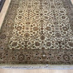 ‏Handmade Indian Rug – 8.8 x 11.10 ft – Excellent Condition