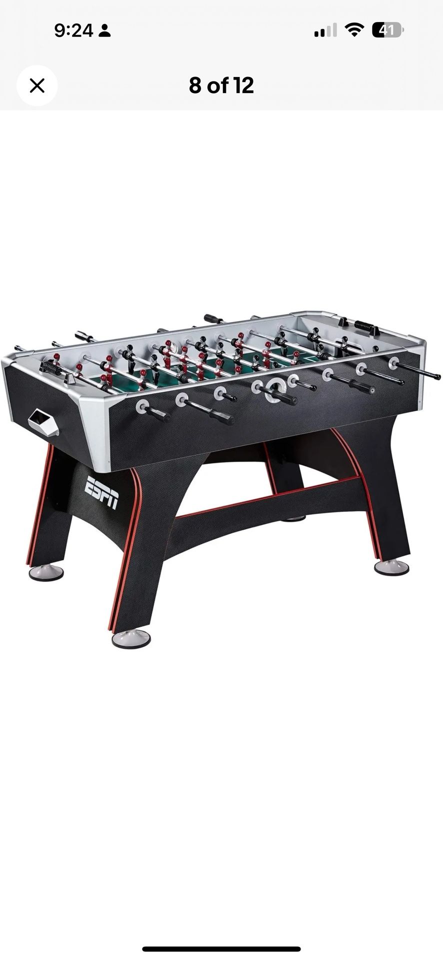 ESPN SOC056_218E 56 Inch Arcade Foosball Table