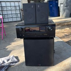 denon receiver with speakers 