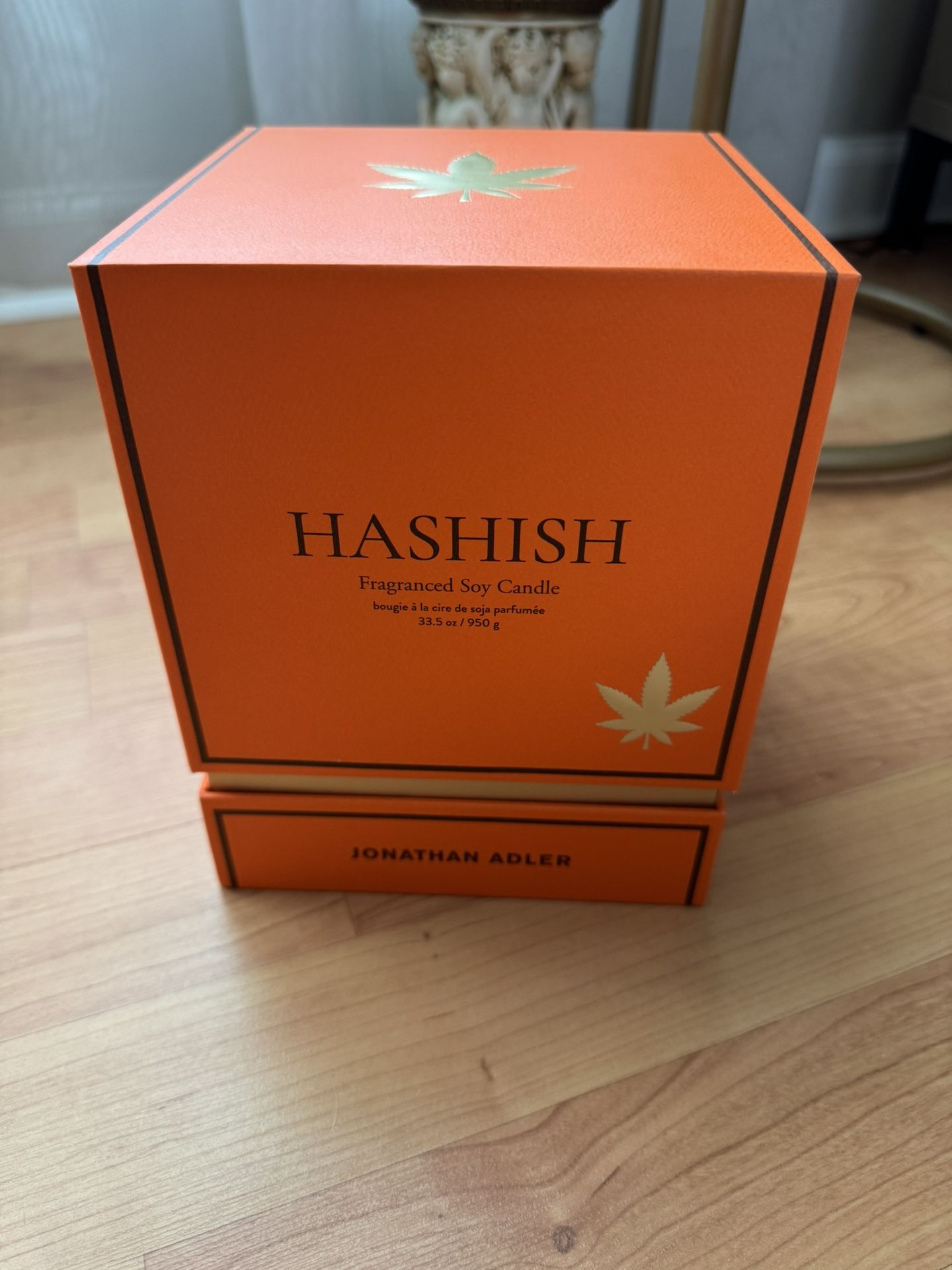 Jonathan Adler Large 3 Wick Soy Hashish Candle BNIB