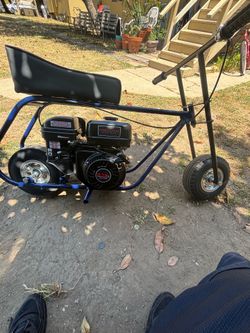 GTS Mini bike navy blue frame and black T Bars