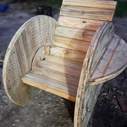 Wooden Spool Chair