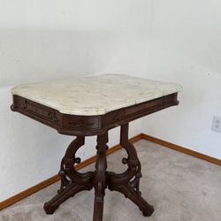 Solid marble Antique Side Table 