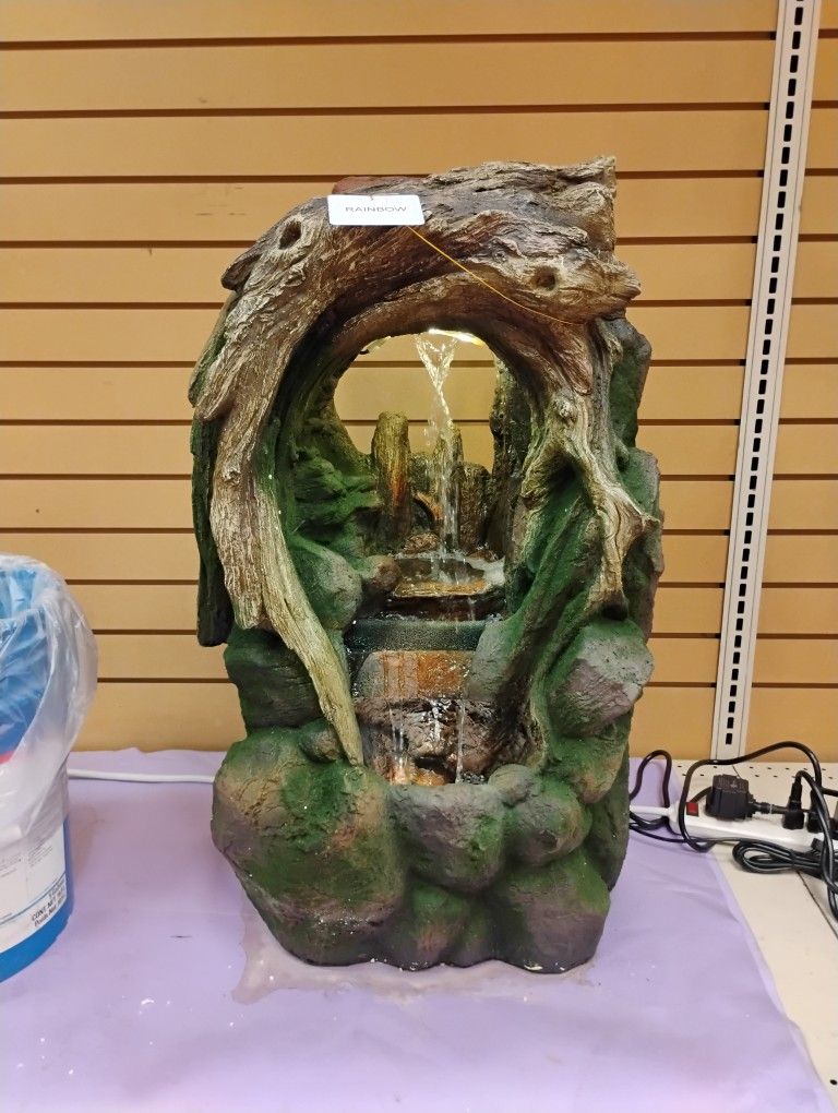 Indoor outdoor waterfall fountain 28" Forest 