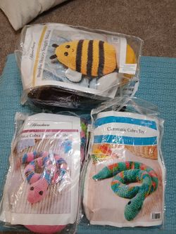 Crochet kits for cute little critters.  BUNDLE