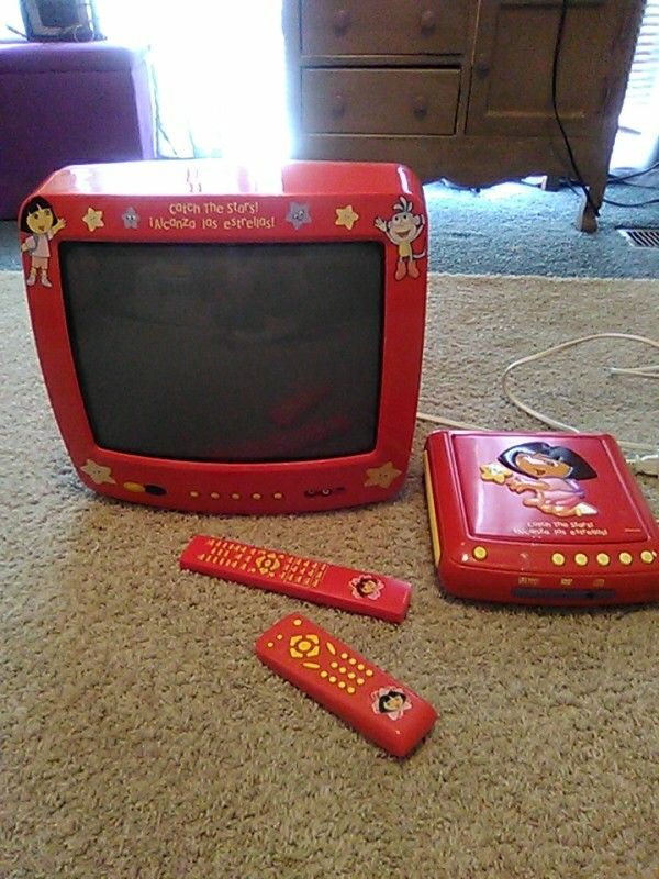 Dora TV and DVD player with remotes
