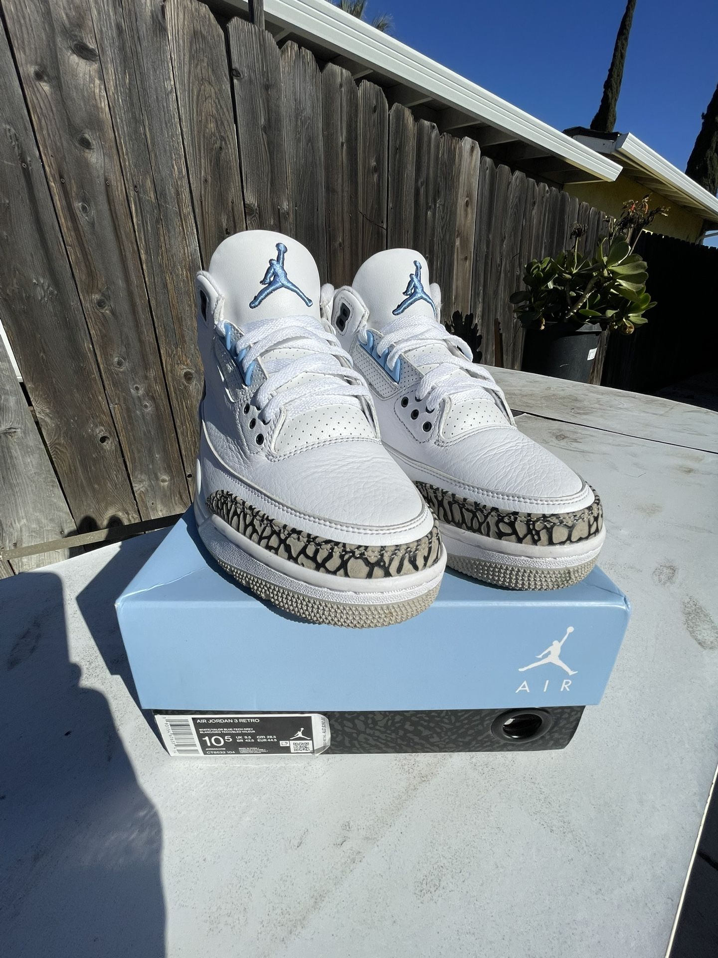 Jordan Retro Unc 3s Size 10.5