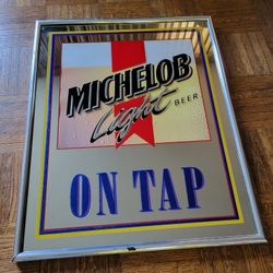 Michelob Light Beer Mirror Sign