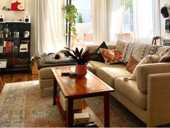 The perfect world market couch + ottoman