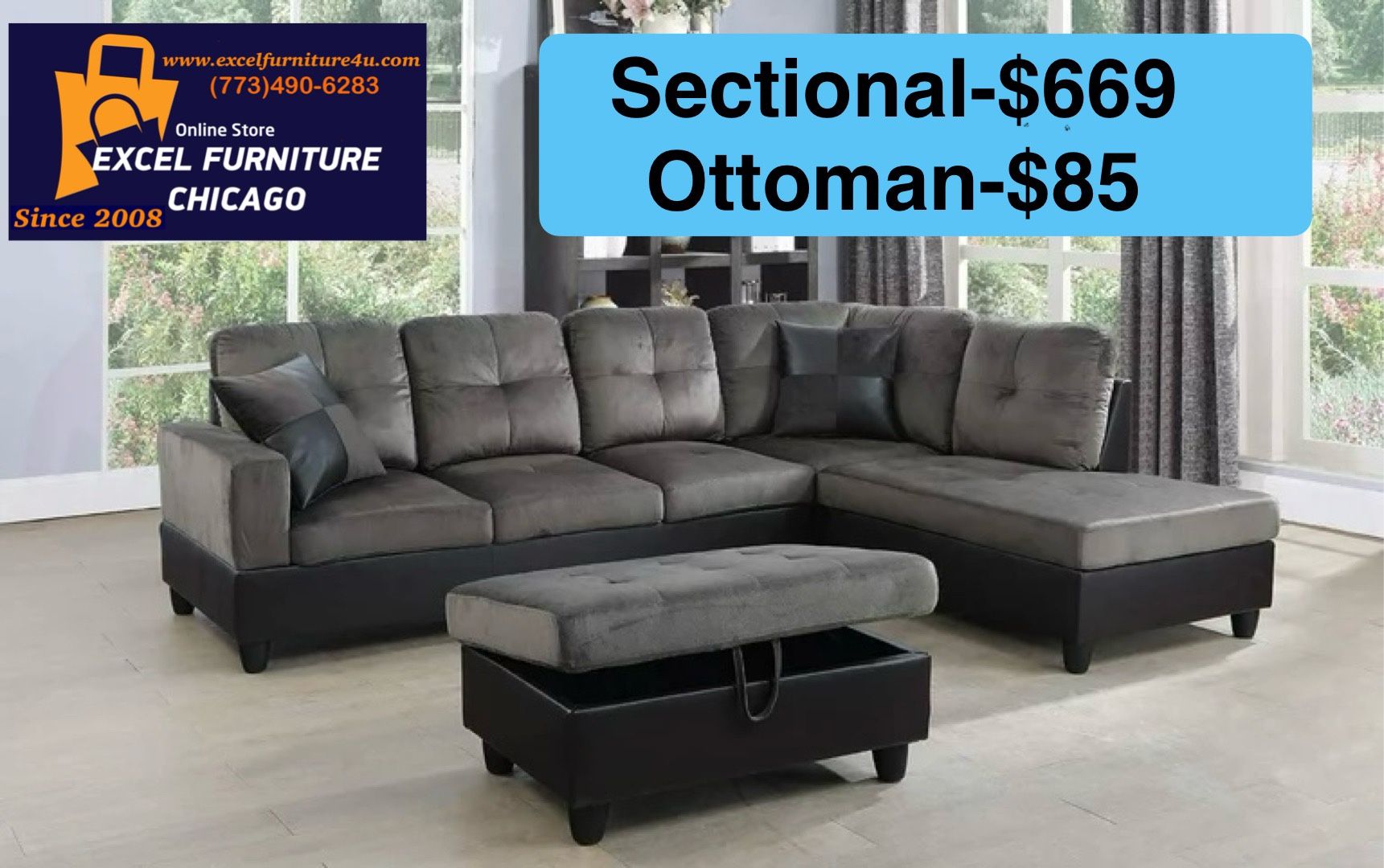 💫FREE DELIVERY💫Brand New Sectional Sofa Couch