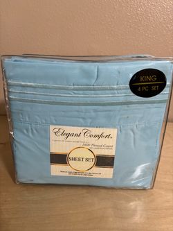 Elegant Comfort King Sheet Set 1800 Tread Coind 100% Egyptian Cotton