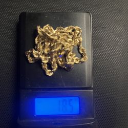 14k solid gold rope chain