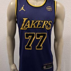  Los Angeles Lakers  Luka Doncic #77  Stitched Purple Jersey