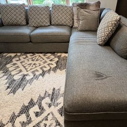 Grey Sectional Couch 