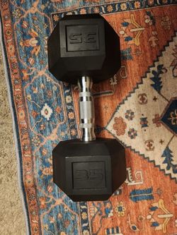 35 lb Hex Dumbbell – Single