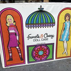 Vintage Francie & Casey Doll Case - 1960s Mattel Mod Era