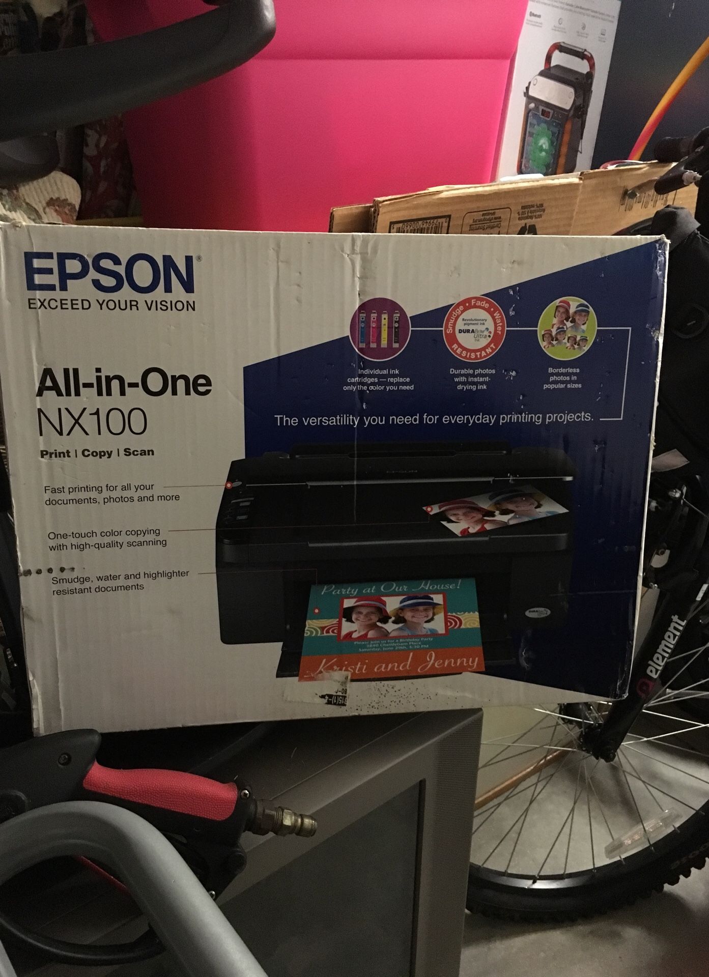 Epson All in One Printer - NX100 - Print - Copy - Scan