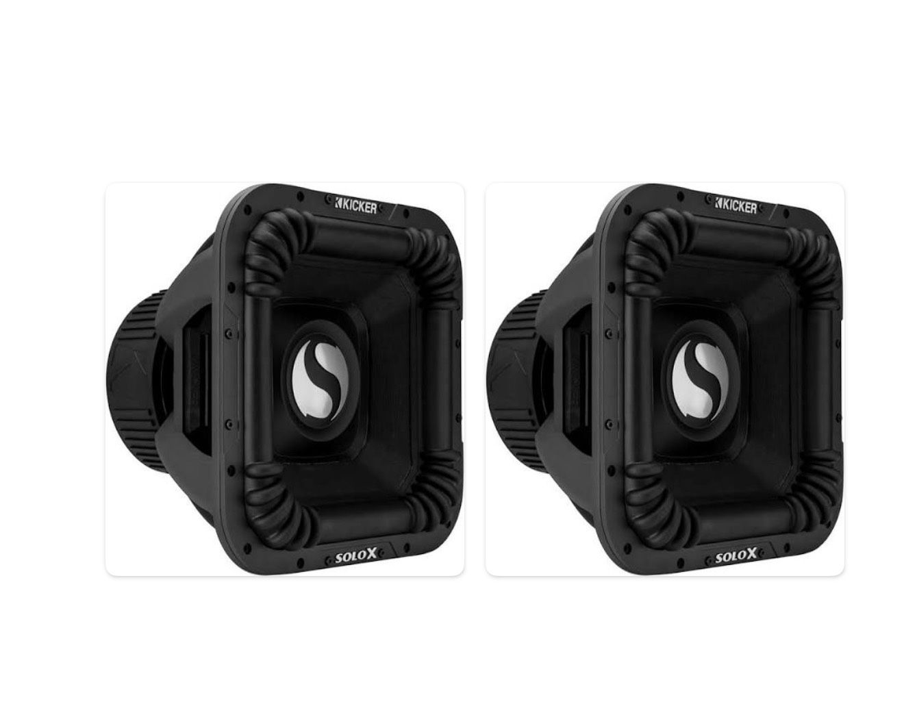 BRAND NEW 2 POWERFUL KICKER SOLO X 15” SUBWOOFER 