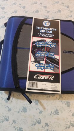 3 ring binder with handle and shoulder strap