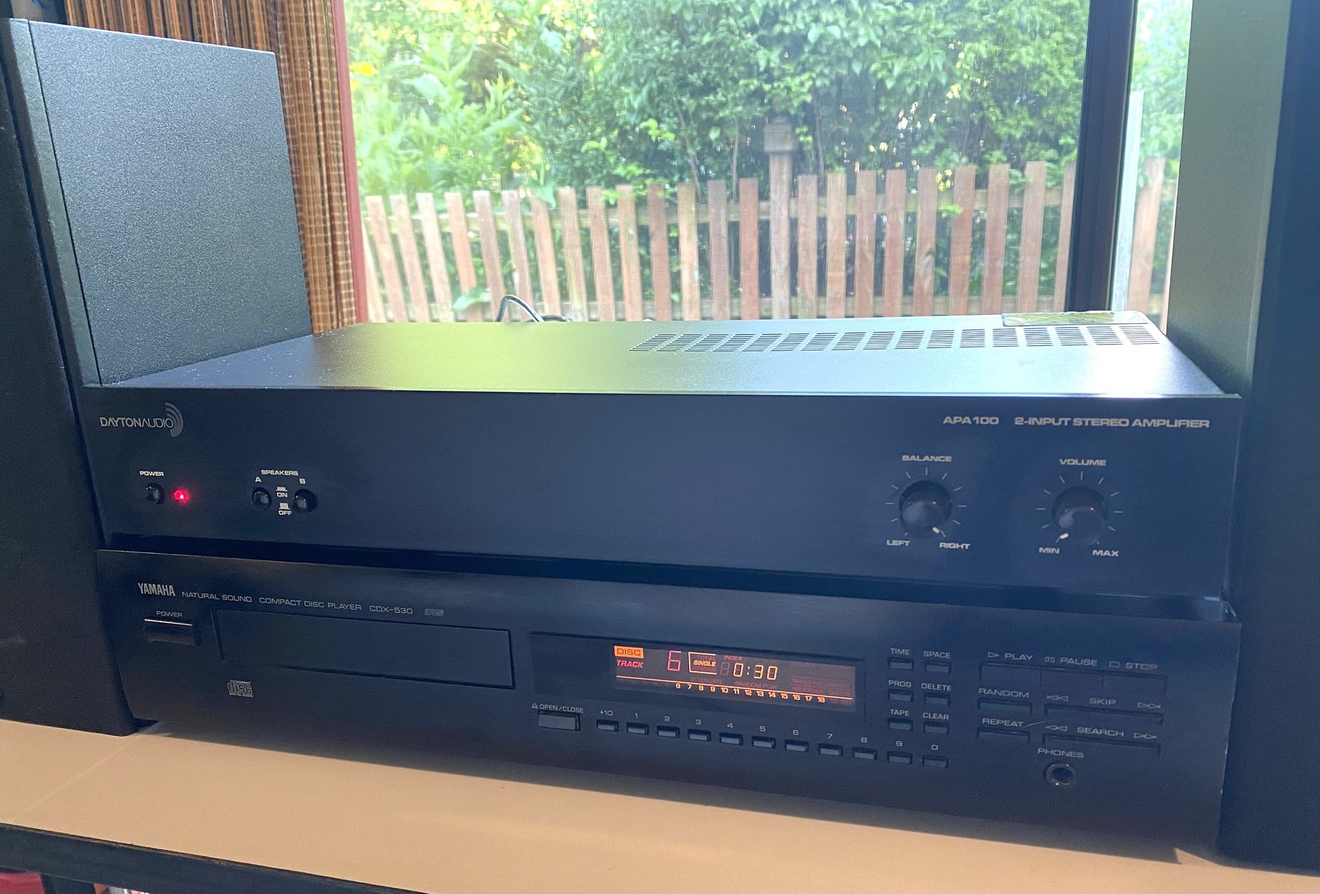 DAYTON AUDIO APA-100 PRE-AMP/AMP…W/DAYTON AUDIO B-652~AIR 2-WAY SPEAKERS…