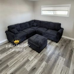 New Black Sofa 