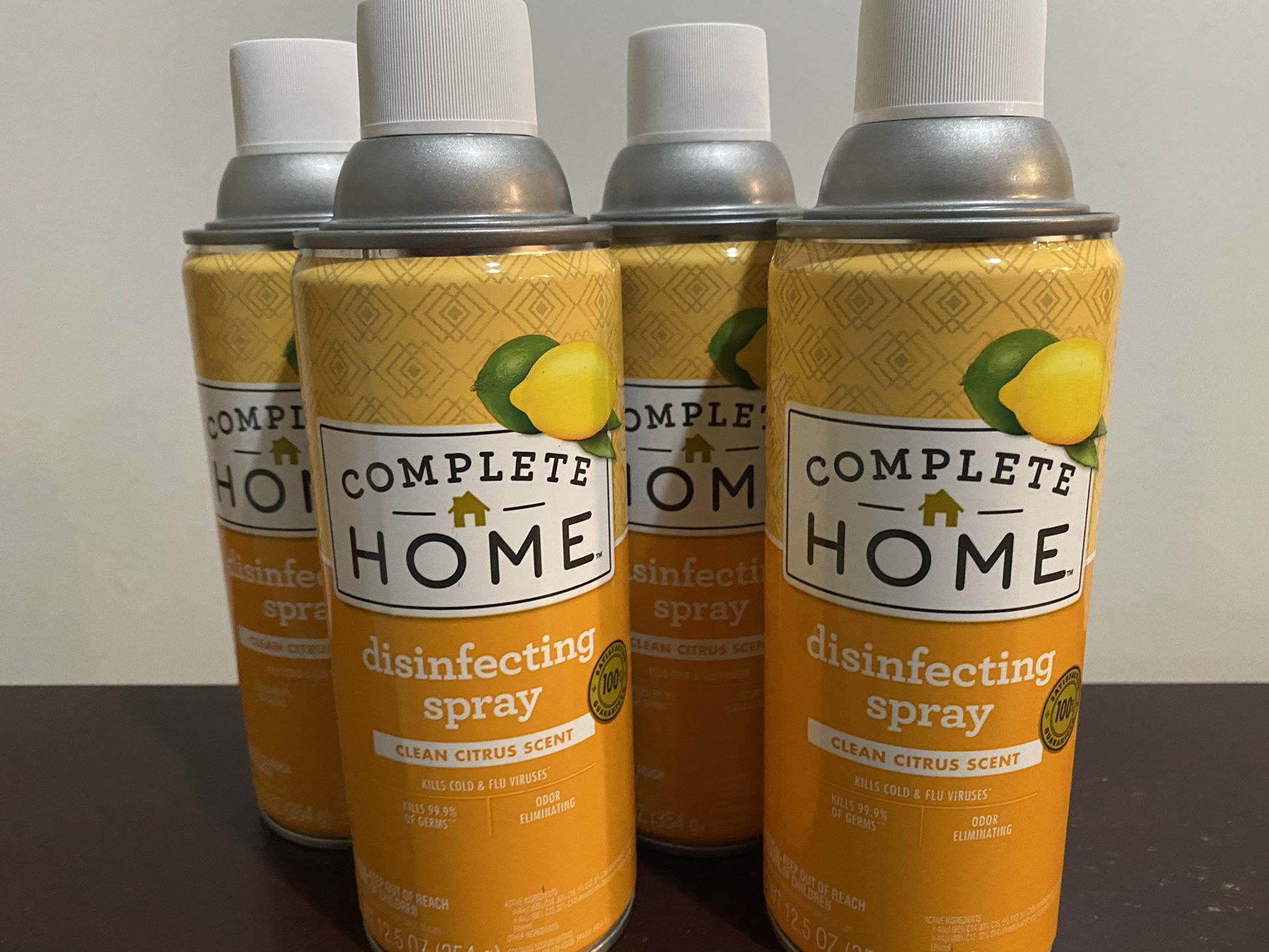 4 X COMPLETE HOME DISINFECTANT 🍊 🍋