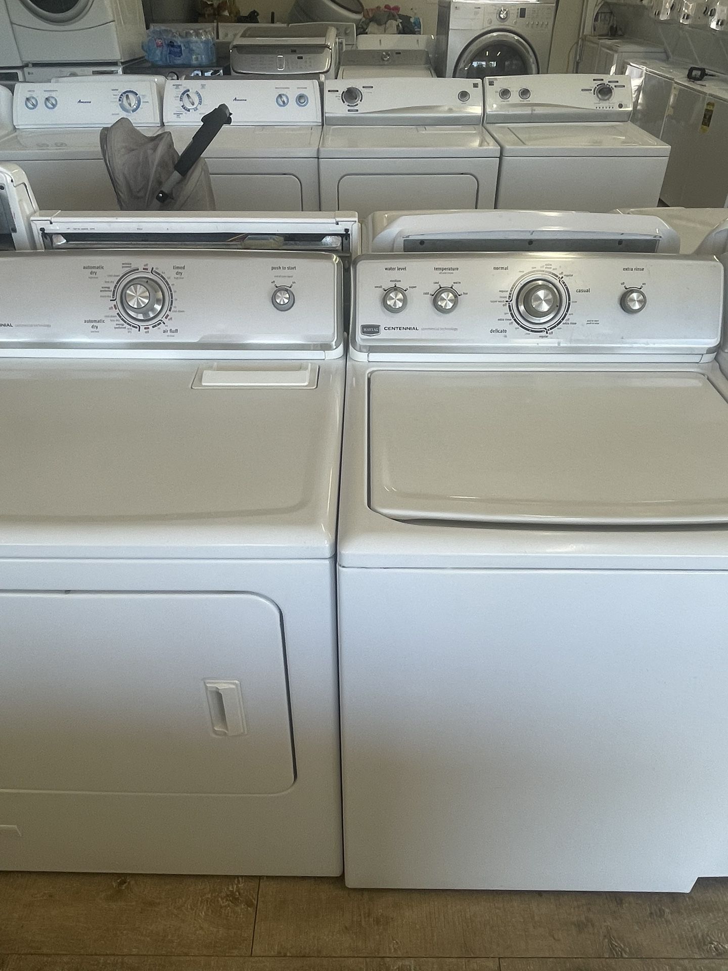 Maytag Centennial Commercial Washer And Natural Gas Energy Preferred Dryer In Excellent Working Condition