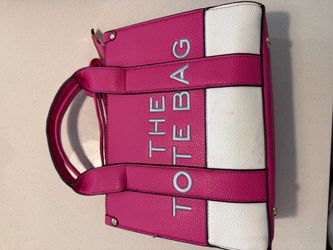 The Tote Bag Pink and White Handbag by Marc Jacob’s