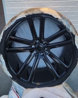 Brand New 26" Black DUB Rims and Tires