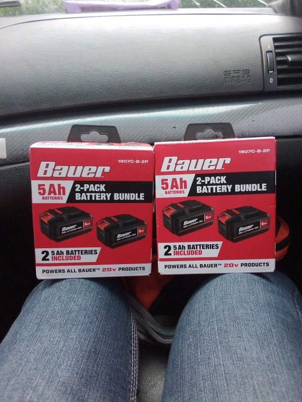 Bauer 2 pack Power Tool batteries