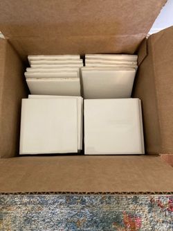 White 4x4 tiles