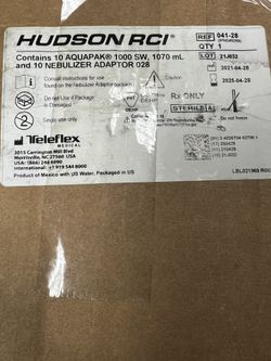 Aquapak & Nebulizer