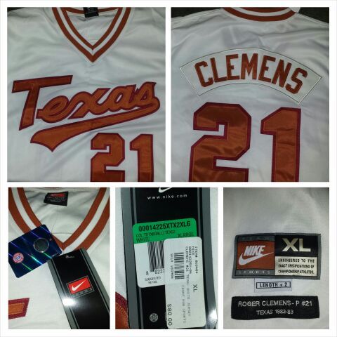 Texas Roger Clemens baseball jersey. XL