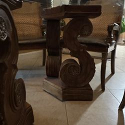 Large Dining Room Table with 6 Chairs