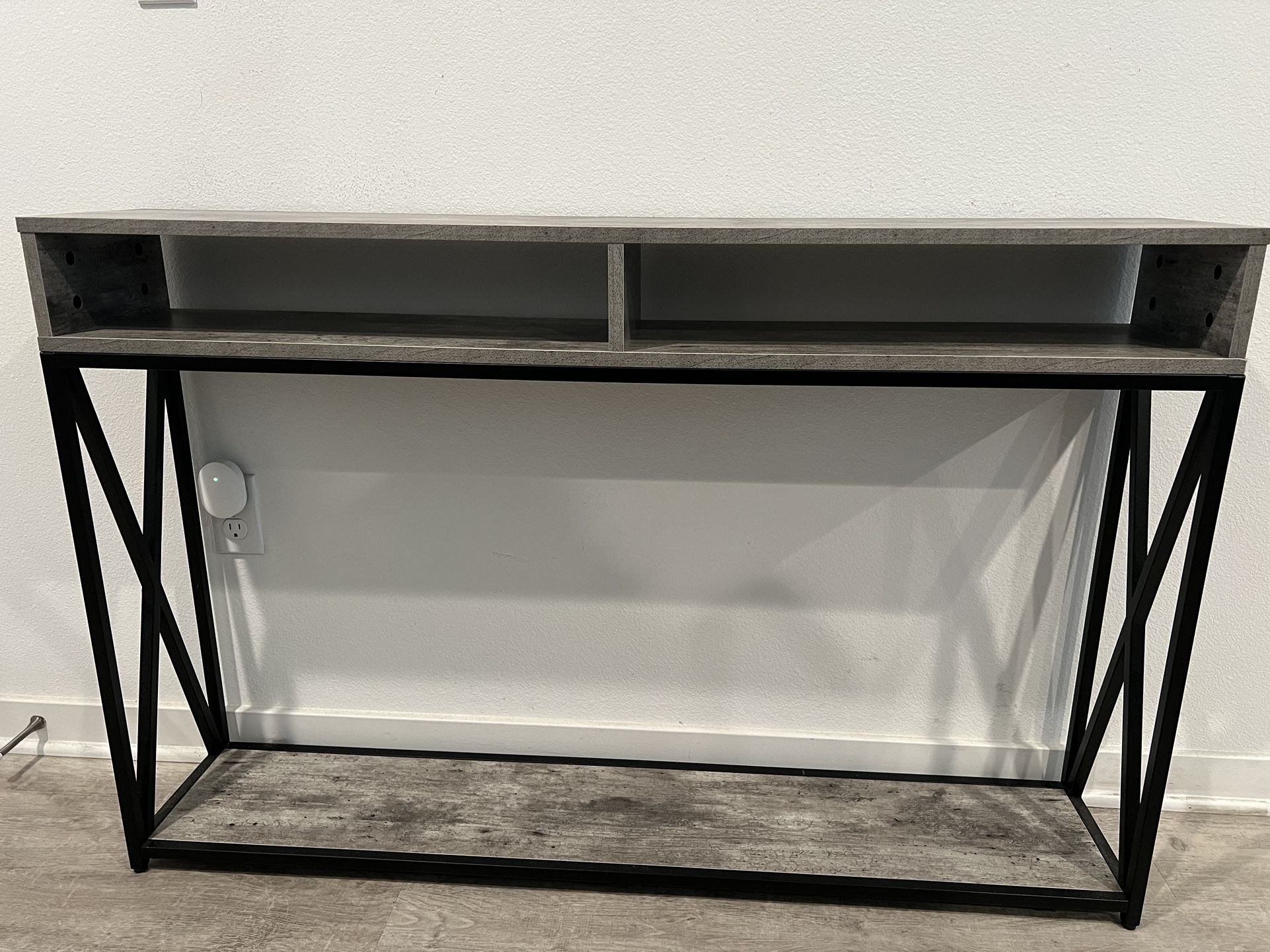 Wayfair Console Entryway Table Grey W/ Black Trim