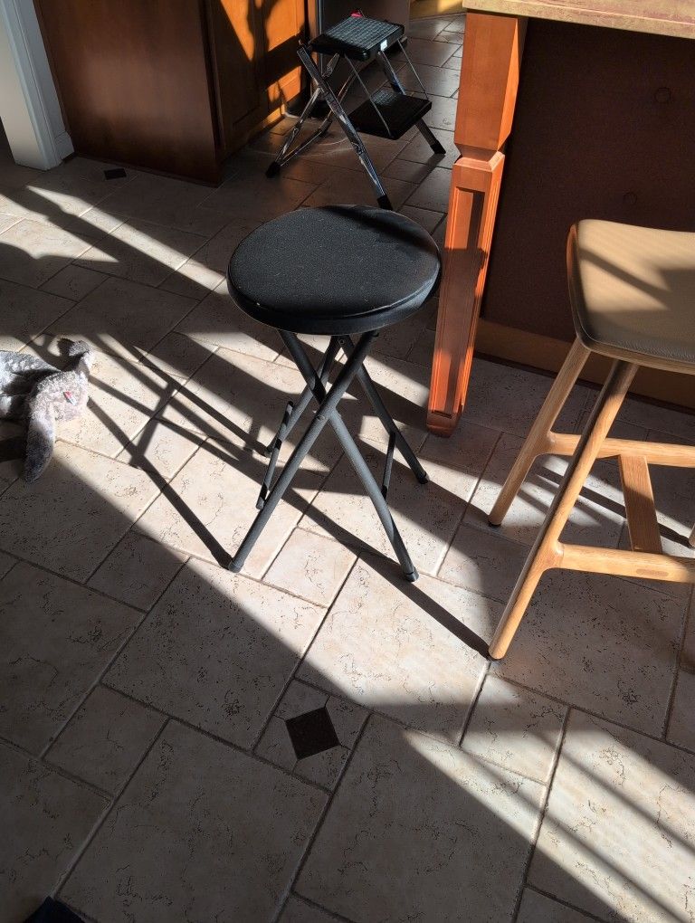 3 Black Stools