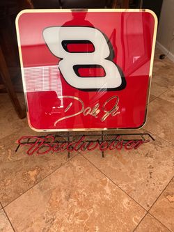Dale Earnhardt Budweiser neon