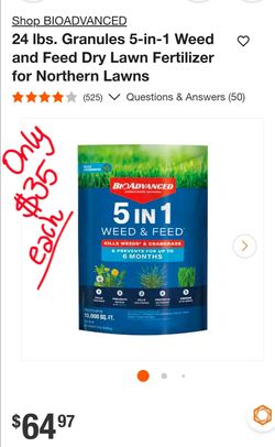 BioAdvanced 5-in-1 Weed & Feed 24 lb Granules
